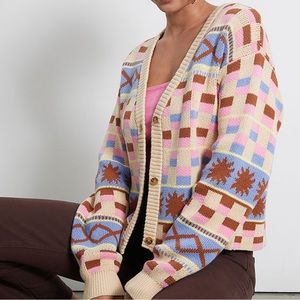 LA Hearts Golden Hour Multi-Colored Cardigan